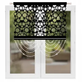 panel-dekoracyjny-czarny-100x100cm-filc-kola-glamour-koraliki-geometryczny