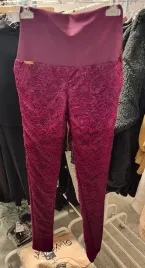 legginsy-koronkowe-la-perla-rozmiar-s-kolor-bordowy