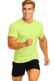 koszulka-meska-termoaktywna-szybkoschnaca-treningowa-zolta-fluo-xl