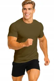 koszulka-meska-termoaktywna-szybkoschnaca-treningowa-khaki-s