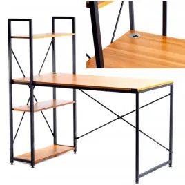 biurko-komputerowe-loft-z-polkami-drewniano-metalowe-dab-miodowy-120x60-cm