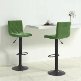 vidaxl-stolki-barowe-2-szt-ciemnozielone-tapicerowane-aksamitem