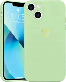 etui-case-do-iphone-13-uroczy-wzor-serca-miekkie-silikonowe-mietowa-zielen
