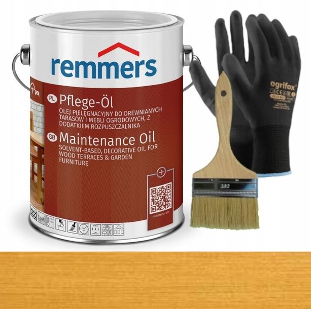 ﻿REMMERS Pflege-Ol Olej do tarasu DĄB JASNY 5L