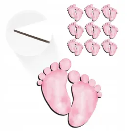 drewniane-stopki-ozdoba-scrapki-kolorowe-baby-shower-metryczka-urodziny