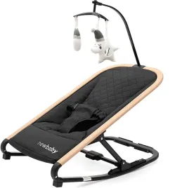 dzieciecy-lezaczek-bujaczek-snuggle-newbaby-czarny