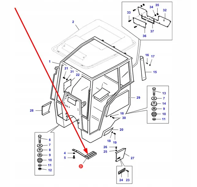 v33078800-stopien-kabiny-numer-katalogowy-czesci-v33078800