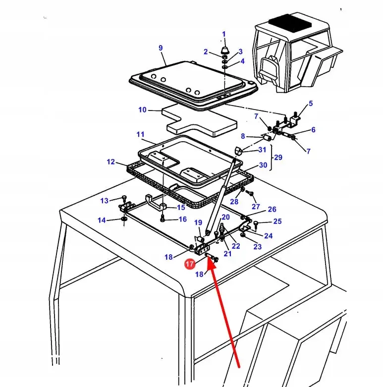 3303075m1-sworzen-klapy-dachu