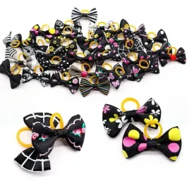 kokardki-dla-psa-yorka-shih-tzu-czarna-10-sztuk-gumki-dla-psa