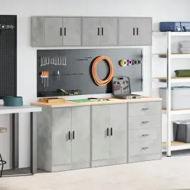 vidaxl-szafki-garazowe-6-szt-beton-szary-drewno-klejone
