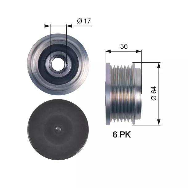 sprzegielko-alternatora-gates-gates-oap7131-gates-waga-z-opakowaniem-6-kg