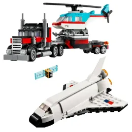 dwa-zestawy-klockow-lego-rakieta-statek-kosmiczny-laweta-z-helikopterem-3w1