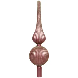 szklany-brokatowy-zlobiony-szpic-choinkowy-czubek-31-cm-ciemny-roz-matowy
