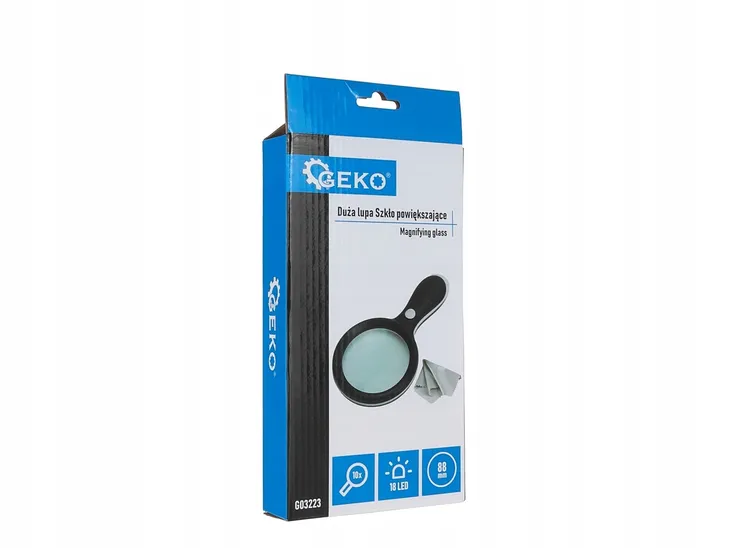 lupa-10x18-led-88mm-geko-kolor-czarny-stan-nowy