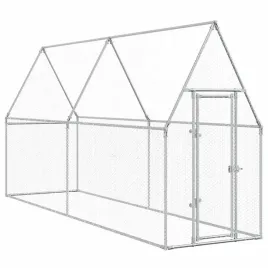 klatka-dla-kurczat-srebrna-400x100x190-cm-stal-galwanizowana