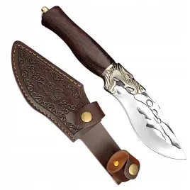 noz-mysliwski-survivalowy-stal-rekojesc-drewno-skorzany-pokrowiec-kemping