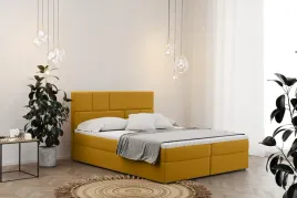 lozko-kontynentalne-bali-tkanina-matt-velvet-zolty-160x200-cm