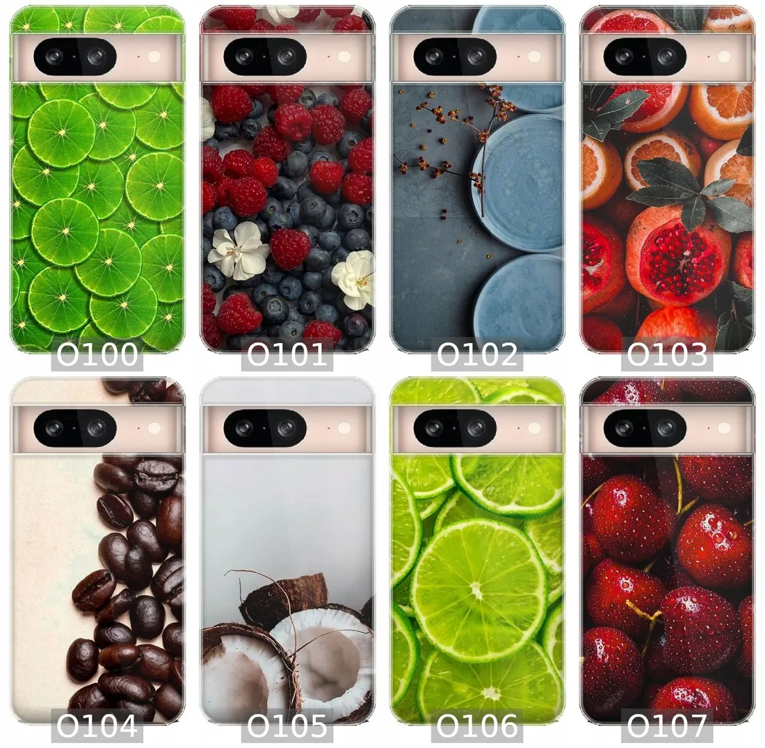 etui-na-google-pixel-8-wzory-owoce