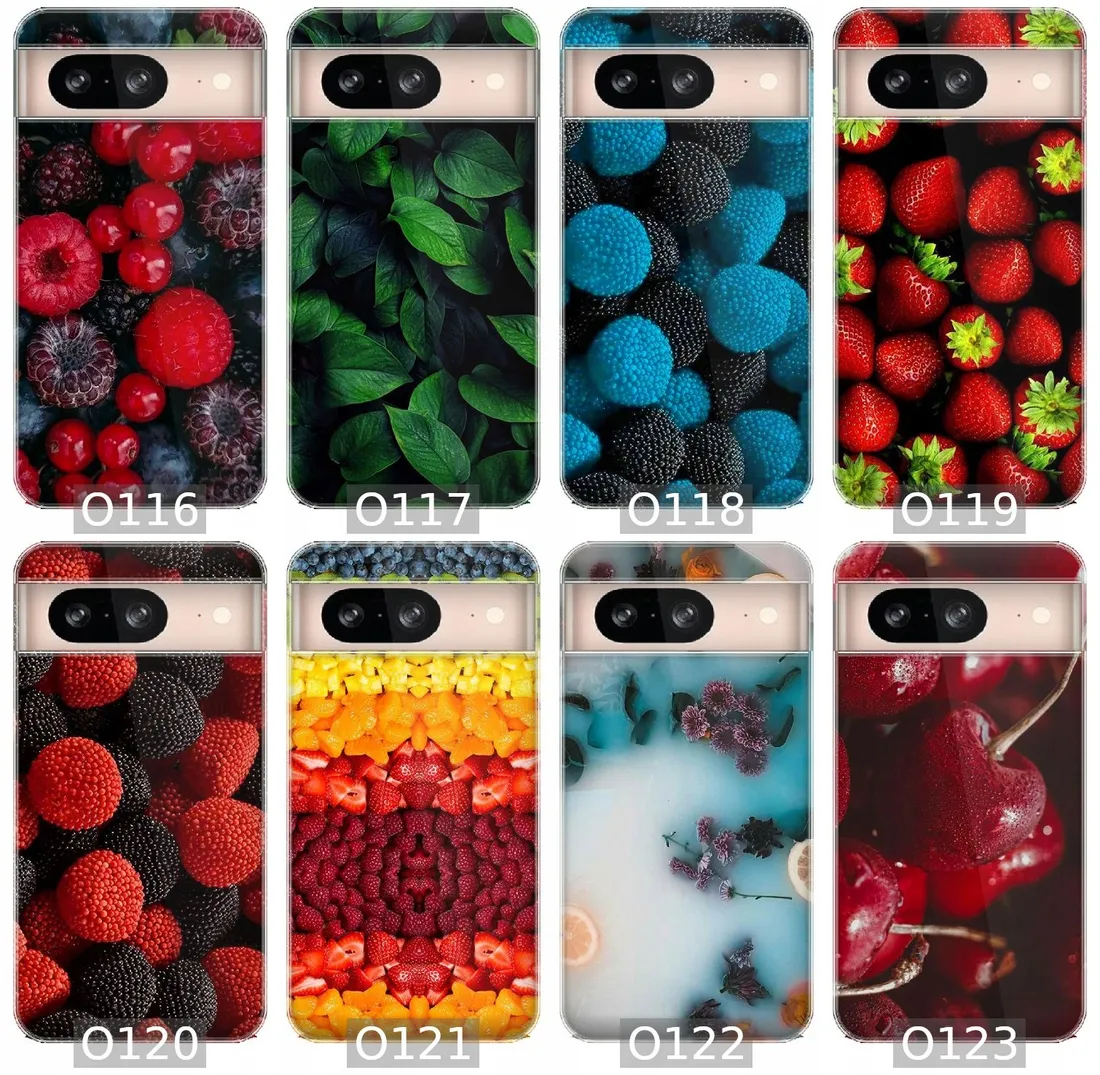 etui-na-google-pixel-8-wzory-owoce