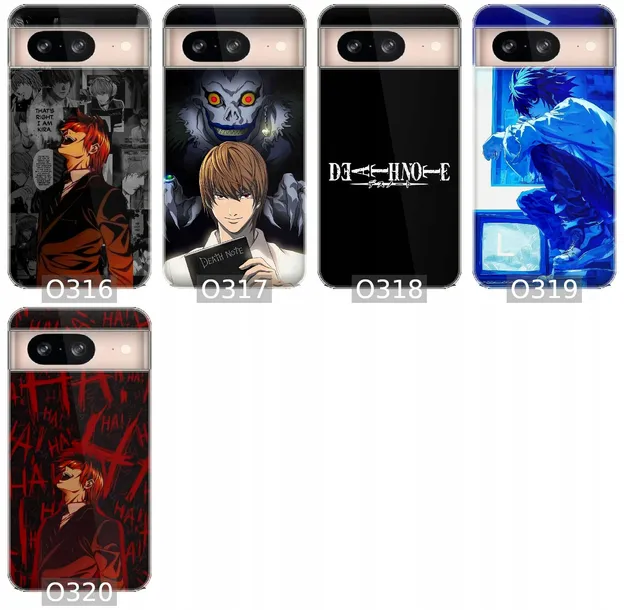 etui-na-google-pixel-8-wzory-death-note-szklo-funkcje-pochlanianie-wstrzasow