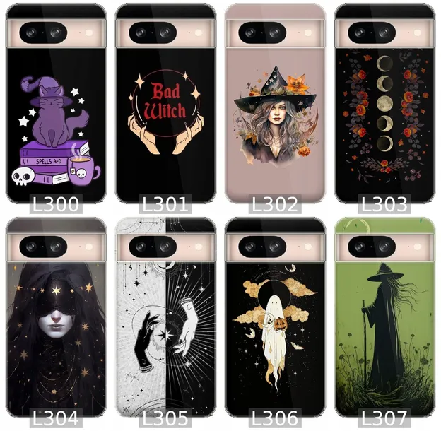 etui-na-google-pixel-8-wzory-hallowen-kolor-wielokolorowy