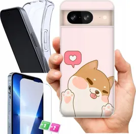 etui-na-google-pixel-8-wzory-urocze-misie-szklo