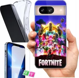 etui-na-google-pixel-8-wzory-fortnite-szklo