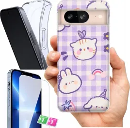 etui-na-google-pixel-8-wzory-slodkie-misie-kawaii-szklo