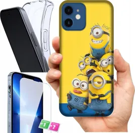 etui-na-apple-iphone-12-wzory-minionki-szklo