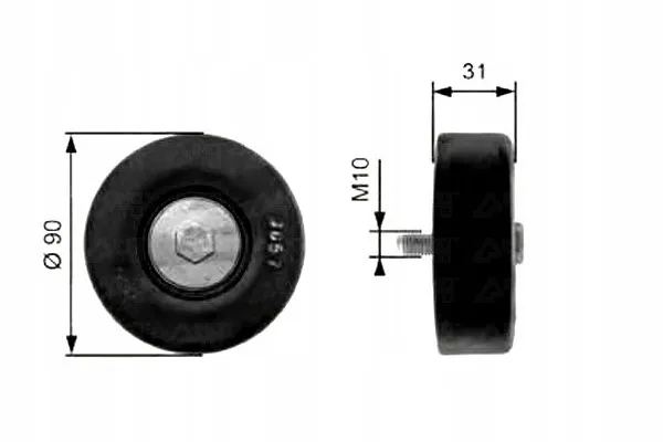 rolka-napinacza-gates-stan-nowy-numer-katalogowy-oryginalu-ford-7158445-ford-93bb19a216ad