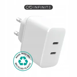 estuff-infinite-ladowarka-usb-c-pd-35w-dynamic-2-x-usb-c-biala-98percent-z-rec