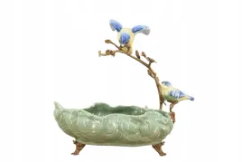 zielona-porcelanowa-patera-ptaki-na-galezi-porcelana-braz-dekoracja