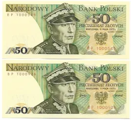 50-zl-k-swierczewski-1975r-seria-bp-stan-unc
