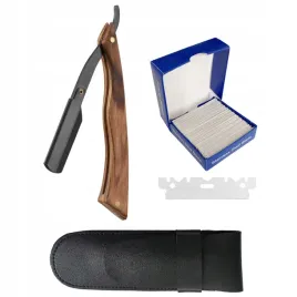 zestaw-do-golenia-brzytwa-drewniana-barberska-brutus-100-zyletek-etui