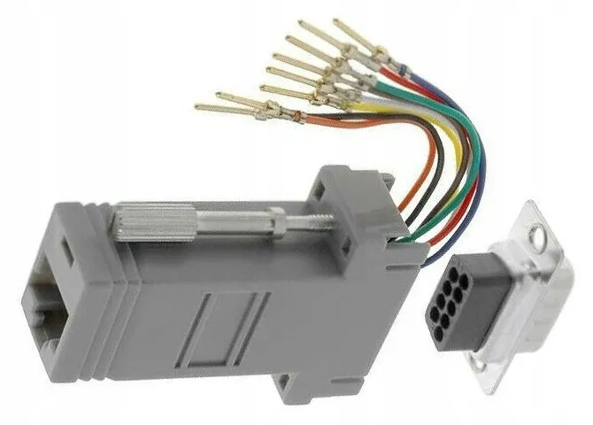 adapter-przejsciowka-gniazdo-rj45-d-sub9-inline-68889b-model-adpt-rj45-9f