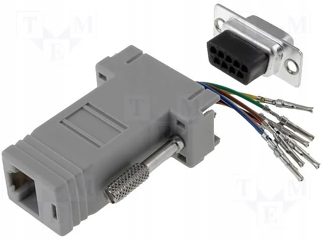 adapter-przejsciowka-gniazdo-rj45-d-sub9-inline-68889b-stan-nowy-marka-tme