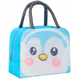 torba-termiczna-izolowana-lunchbox-z-pingwinem-niebieska-uchwytami-zasuwana