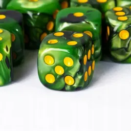 kosc-1szt-d6-k6-zielona-perla-dice-rpg-dandd-mtg-gry-planszowe-board-game