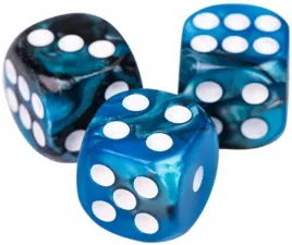kosc-1szt-d6-k6-niebieska-perla-dice-rpg-dandd-mtg-gry-planszowe-board-game