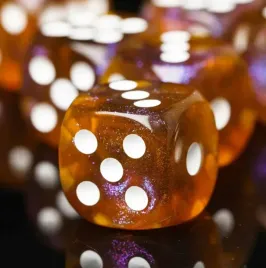 kosc-1szt-d6-k6-pomarancz-fiolet-bialy-nadruk-dice-classic-rpg-dandd-mtg-gry