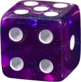 kosc-1szt-d6-k6-niebieski-fiolet-bialy-nadruk-dice-classic-rpg-dandd-mtg-gry