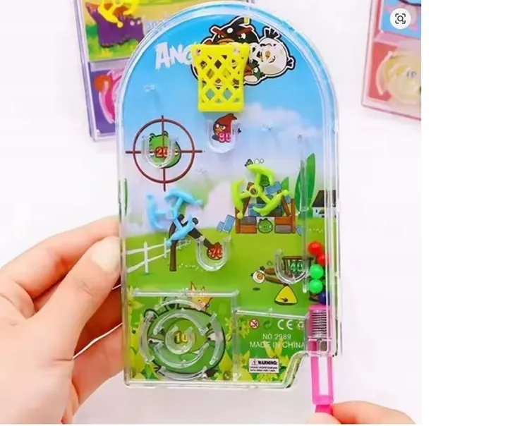 Gra Zręcznościowa Pinball Flipper Mini - Kolorowa Gra Stołowa dla Dzieci