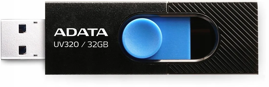 adata-pendrive-uv320-32gb-usb-3-2-gen1-czarno-niebieski-stan-nowy