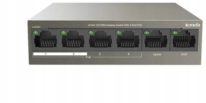switch-poe-tenda-tef1106p-4-63w-stan-nowy