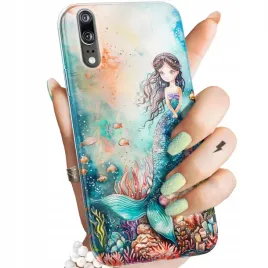 etui-do-huawei-p20-pro-wzory-syrenki-nimfy-morskie-panny-obudowa-pokrowiec