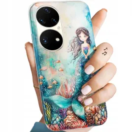 etui-do-huawei-p50-pro-wzory-syrenki-nimfy-morskie-panny-obudowa-pokrowiec