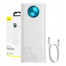 powerbank-baseus-amblight-30000mah-4xusb-usb-c-65w-bialy