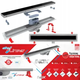 odplyw-liniowy-60cm-ruszt-dwustronny-szklany-czarny-inox-syfon-niski-52mm