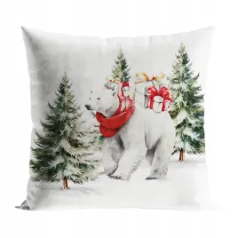 poszewka-dekoracyjna-velvet-mis-polarny-prezent-45x45cm-na-swieta-gwiazdka