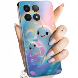 etui-do-xiaomi-poco-f6-pro-wzory-narwal-bajki-morskie-zwierzeta-obudowa